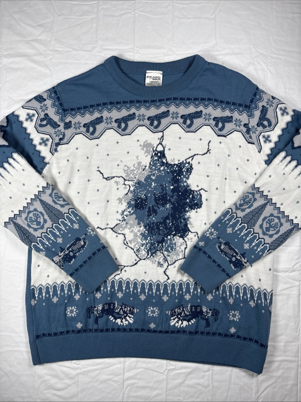 Gears Of War Ugly Christmas Crewneck Sweater Rare